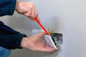 Rewiring Electrician Woking